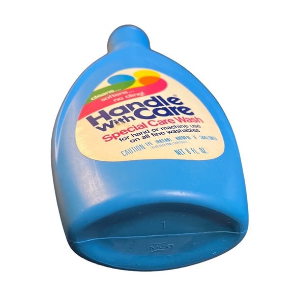 Vtg Handle With Care Special Care Wash Laundry 8 OZ. Hand Wash or Machine Wash - Picture 2 of 3